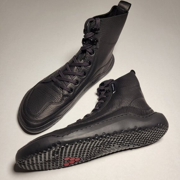 Vivo Barefoot Charcoal Lace-Up Boots - Picture 5 of 14